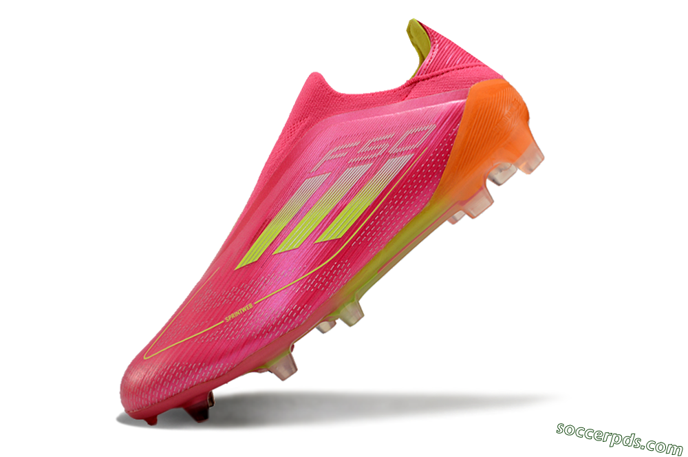 Adidas F50 Elite FG Low-Tops Football Boots - Pink/Yellow/Orange 5