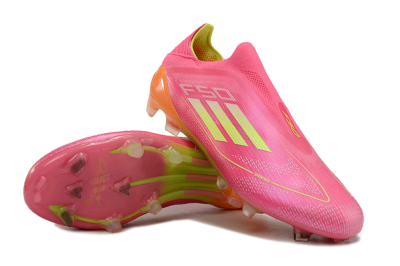 Adidas F50 Elite FG Low-Tops Football Boots - Pink/Yellow/Orange