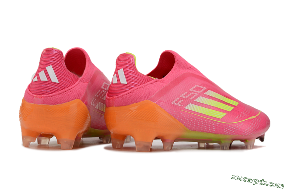 Adidas F50 Elite FG Low-Tops Football Boots - Pink/Yellow/Orange 6