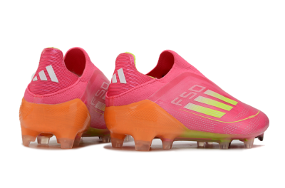Adidas F50 Elite FG Low-Tops Football Boots - Pink/Yellow/Orange