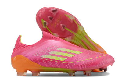 Adidas F50 Elite FG Low-Tops Football Boots - Pink/Yellow/Orange