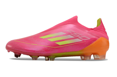 Adidas F50 Elite FG Low-Tops Football Boots - Pink/Yellow/Orange