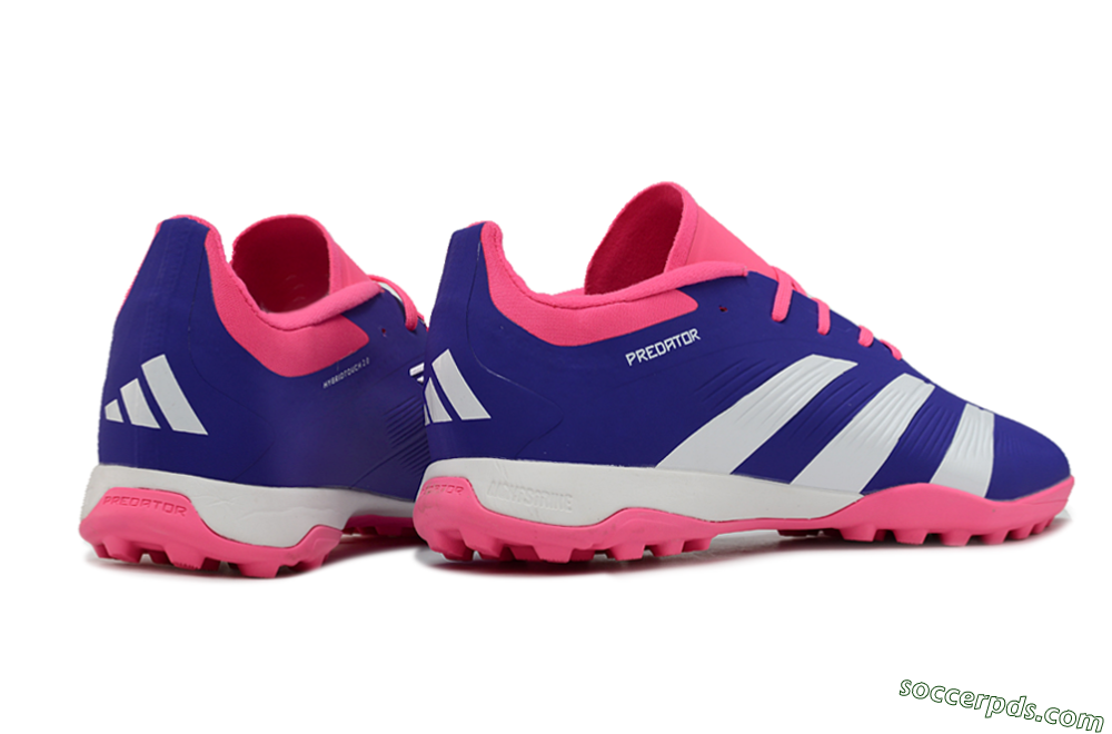Adidas Predator 24 Elite TF Low-Tops Football Shoes - Blue/White/Pink 6