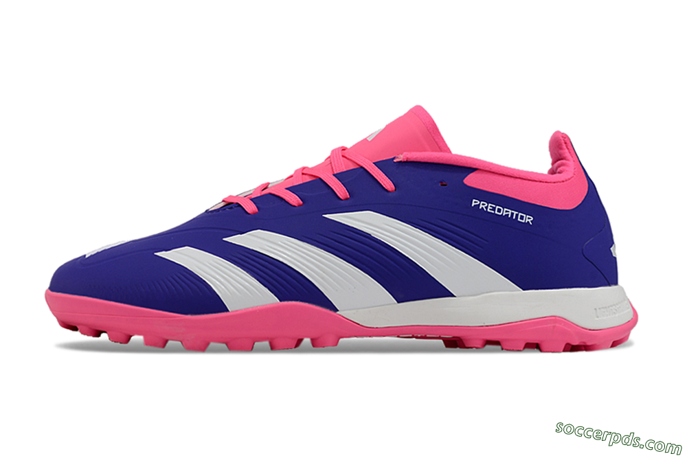 Adidas Predator 24 Elite TF Low-Tops Football Shoes - Blue/White/Pink 2
