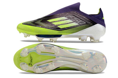 Adidas F50+ Lightstrike Pro Laceless FG Low-Tops Football Boots - Purple/Yellow/White