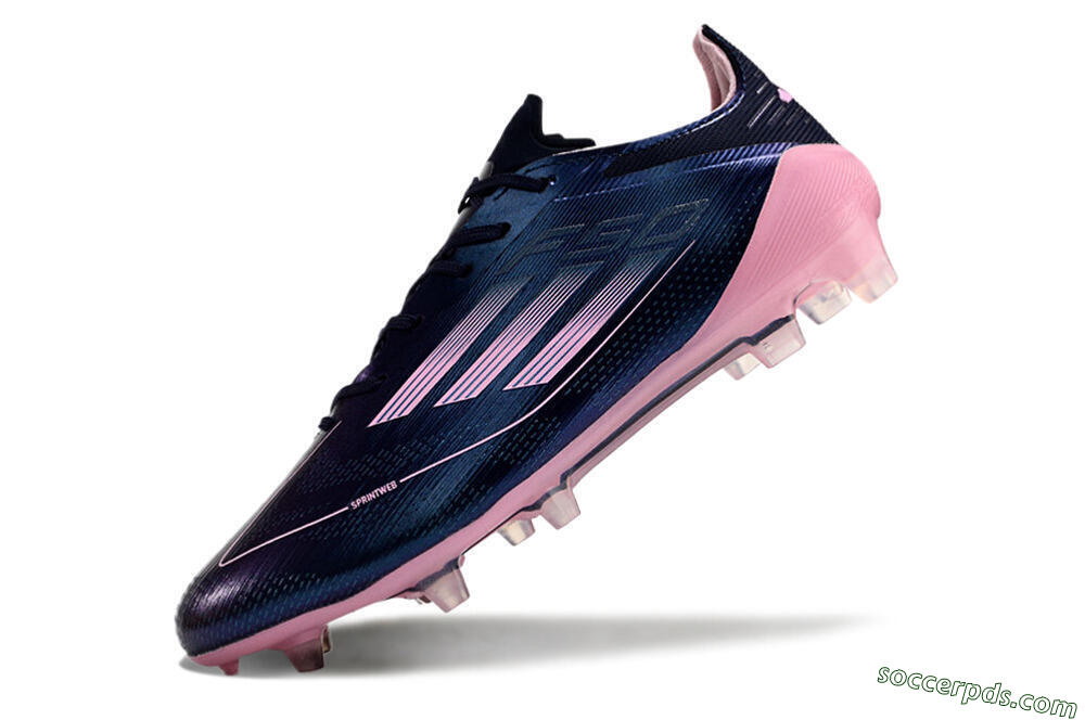 Adidas F50 Elite FG Low-Tops Football Boots - Blue/Pink/Black 5