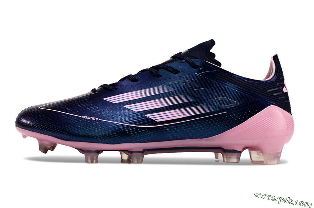 Adidas F50 Elite FG Low-Tops Football Boots - Blue/Pink/Black 2