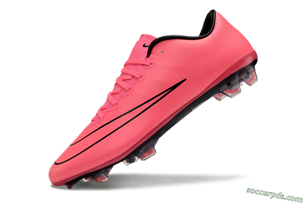 Nike Mercurial Vapor 10 FG Low-Tops Football Boots - Pink/Black 5
