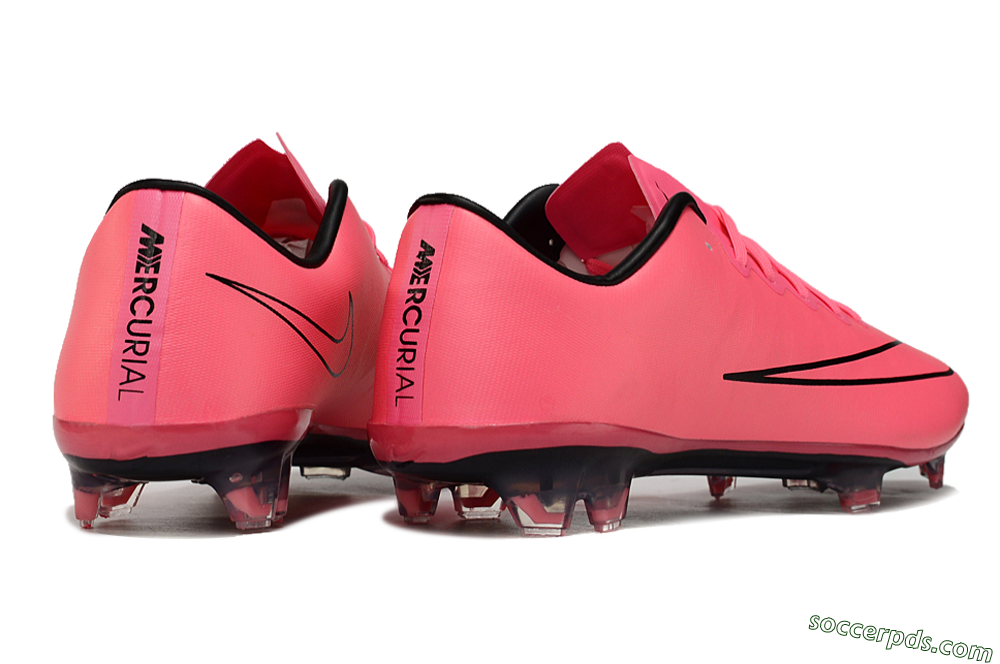 Nike Mercurial Vapor 10 FG Low-Tops Football Boots - Pink/Black 6