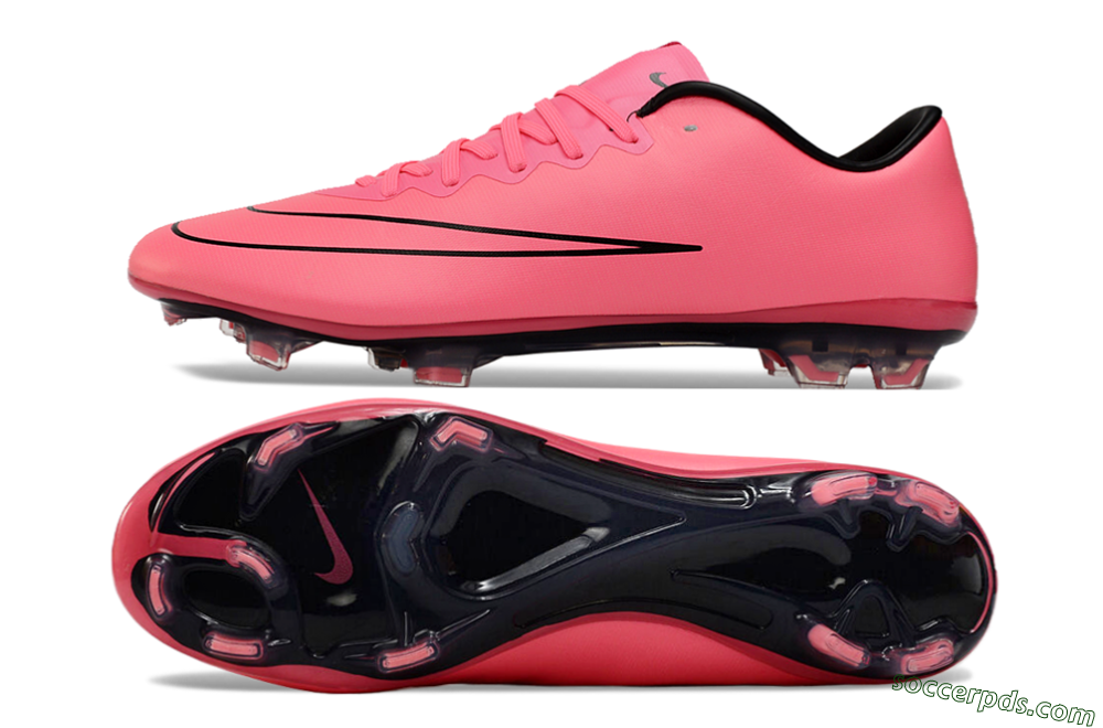 Nike Mercurial Vapor 10 FG Low-Tops Football Boots - Pink/Black 0