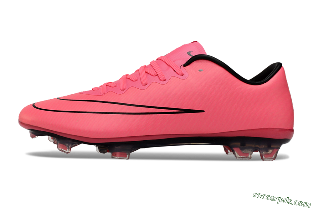 Nike Mercurial Vapor 10 FG Low-Tops Football Boots - Pink/Black 2