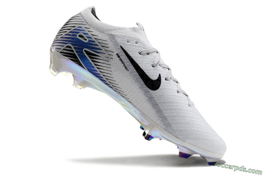 Nike Air Zoom Mercurial Vapor 16 Elite FG Low-Tops Football Boots - Grey/Black/Blue 4