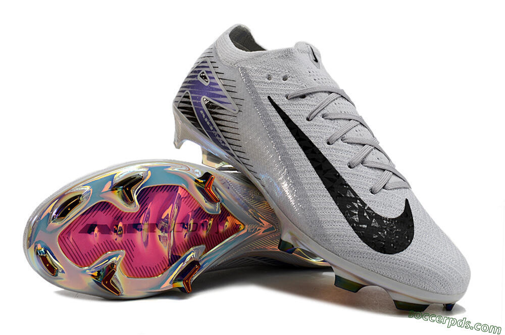 Nike Air Zoom Mercurial Vapor 16 Elite FG Low-Tops Football Boots - Grey/Black/Blue 3