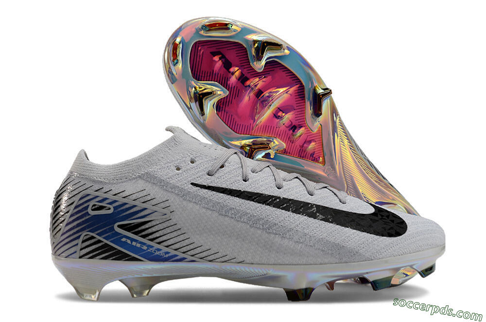 Nike Air Zoom Mercurial Vapor 16 Elite FG Low-Tops Football Boots - Grey/Black/Blue 1