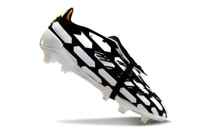 Adidas Predator Elite Foldover Tongue FG Low-Tops Football Boots - Black/White/Yellow