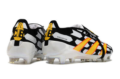 Adidas Predator Elite Foldover Tongue FG Low-Tops Football Boots - Black/White/Yellow