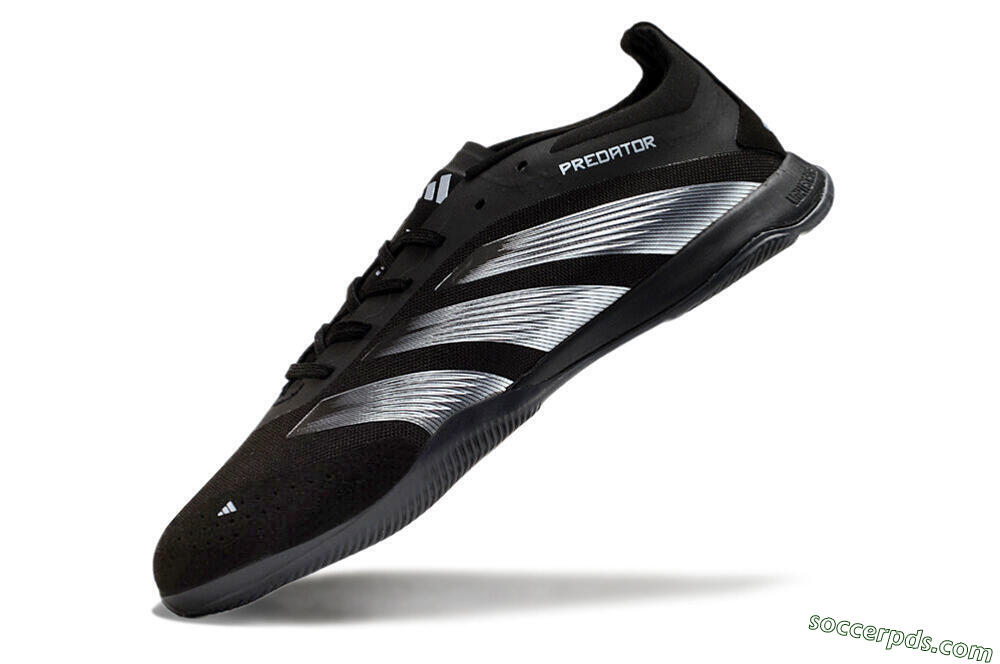 Adidas Predator 24 Elite IC Low-Tops Football Shoes - Black/Silver 5