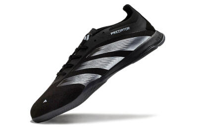 Adidas Predator 24 Elite IC Low-Tops Football Shoes - Black/Silver