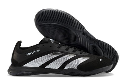 Adidas Predator 24 Elite IC Low-Tops Football Shoes - Black/Silver