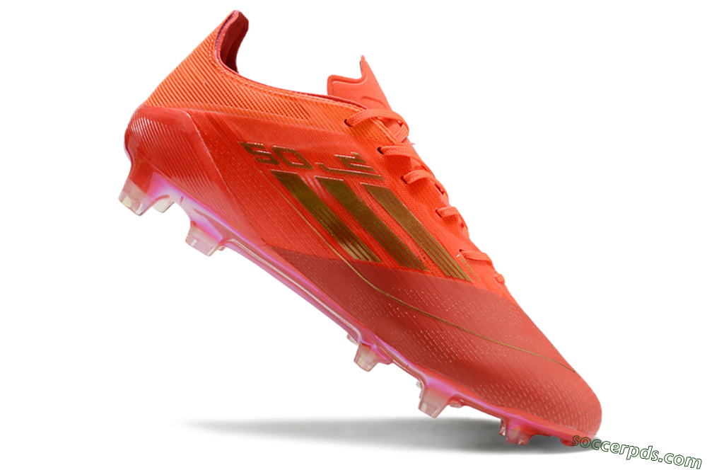 Adidas F50 Elite FG Low-Tops Football Boots - Red/Gold 4