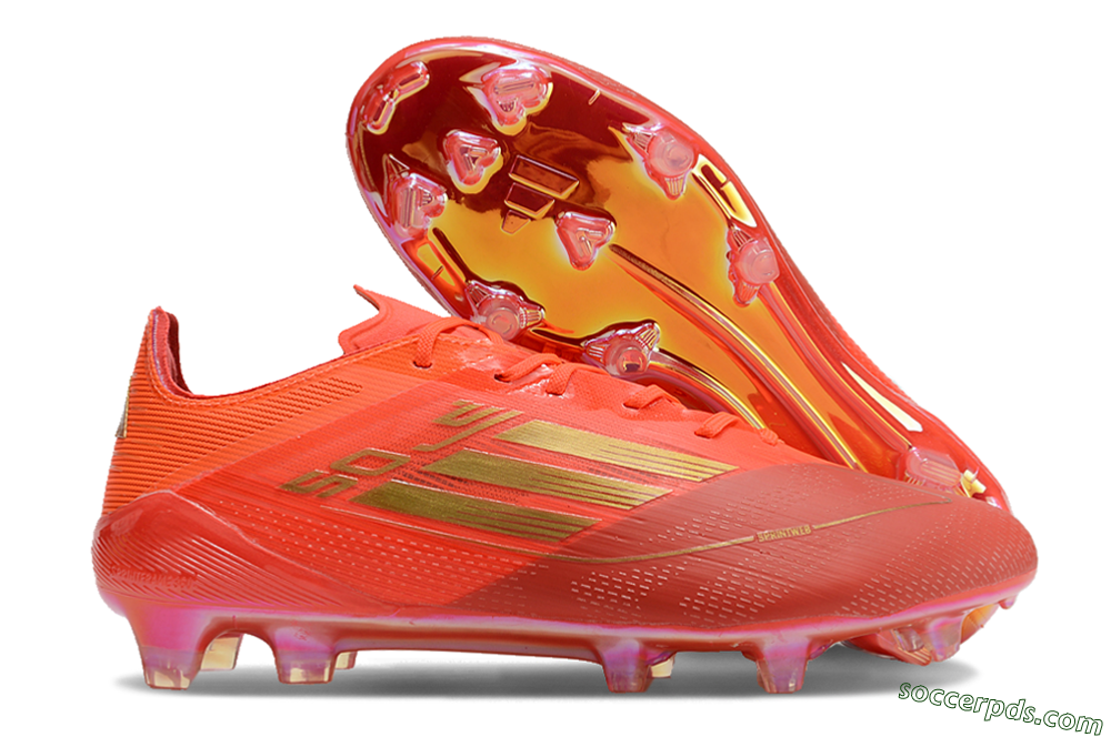 Adidas F50 Elite FG Low-Tops Football Boots - Red/Gold 1