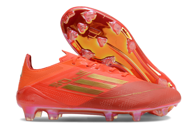 Adidas F50 Elite FG Low-Tops Football Boots - Red/Gold