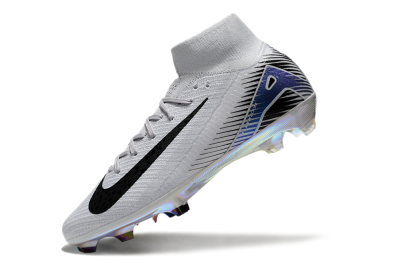 Nike Air Zoom Mercurial Superfly 10 Elite FG High-Tops Football Boots - White/Black/Blue