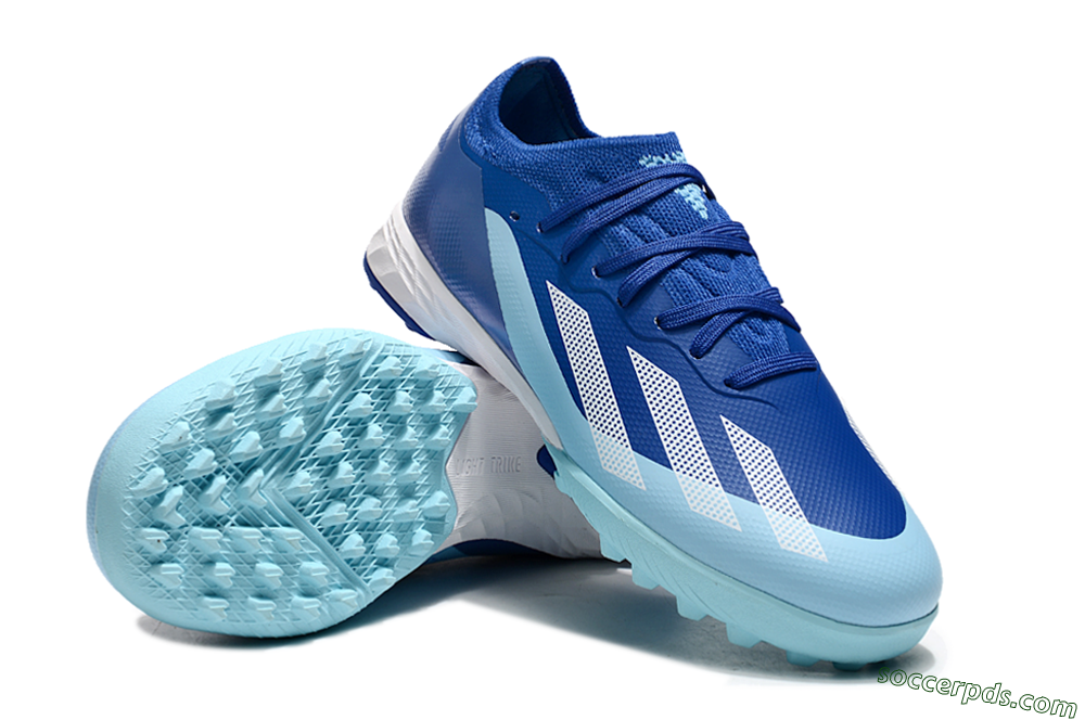 Adidas X Speedportal.1 TF Low-Tops Football Shoes - Blue/White/Jade 3