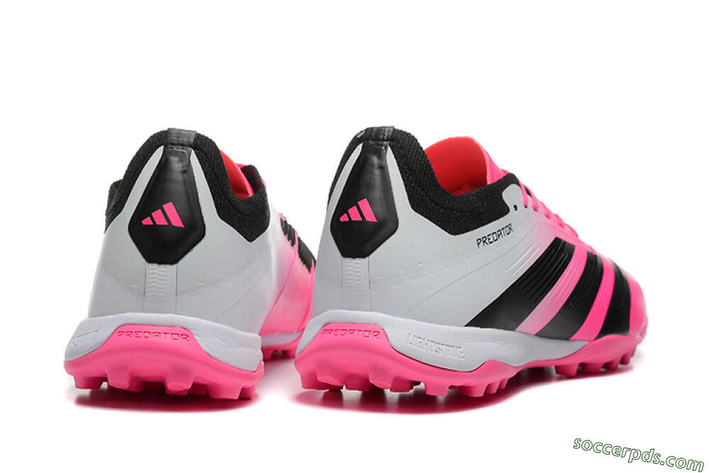 Adidas Predator 24 Elite TF Low-Tops Football Shoes - Pink/Black/White 6