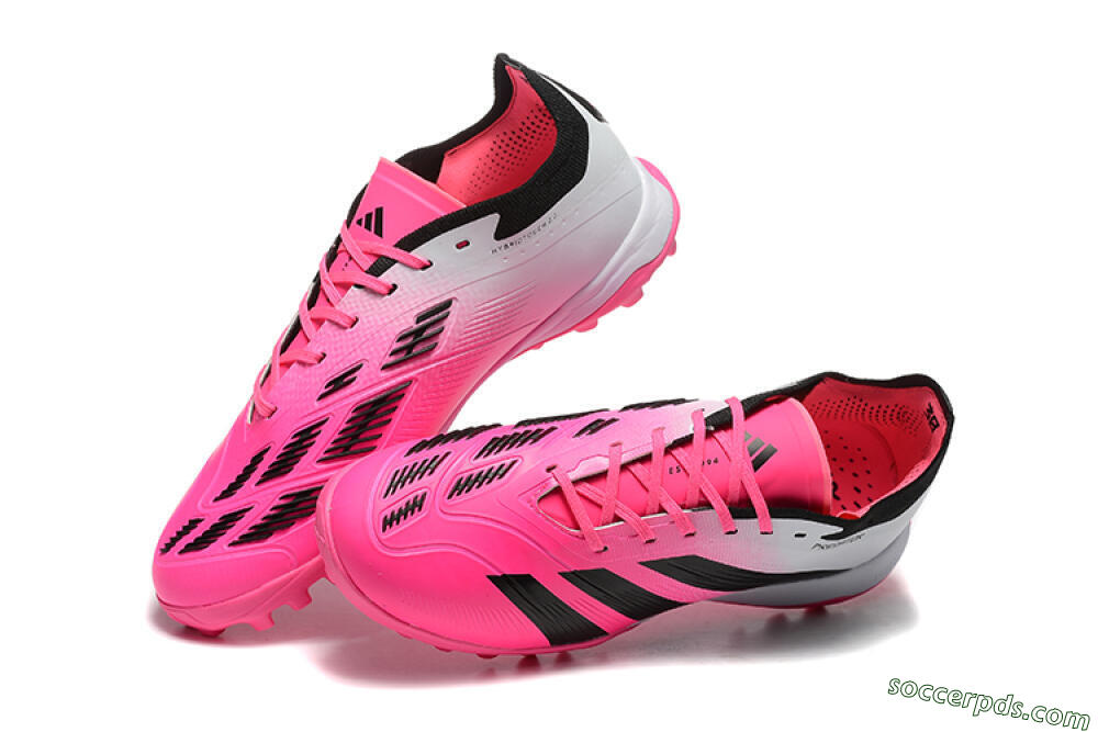 Adidas Predator 24 Elite TF Low-Tops Football Shoes - Pink/Black/White 3