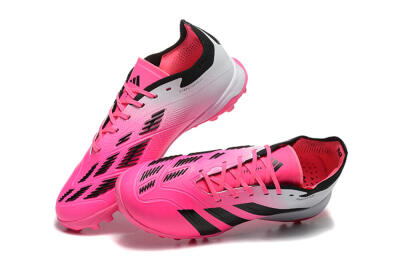 Adidas Predator 24 Elite TF Low-Tops Football Shoes - Pink/Black/White