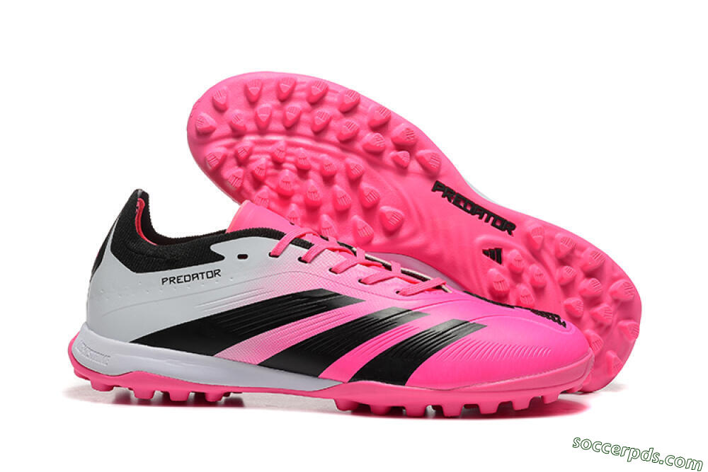Adidas Predator 24 Elite TF Low-Tops Football Shoes - Pink/Black/White 1