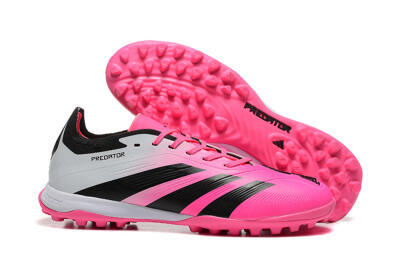 Adidas Predator 24 Elite TF Low-Tops Football Shoes - Pink/Black/White
