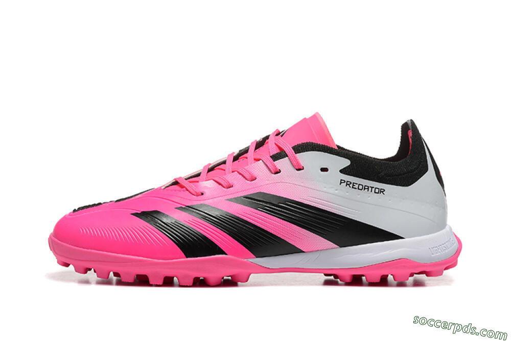 Adidas Predator 24 Elite TF Low-Tops Football Shoes - Pink/Black/White 2