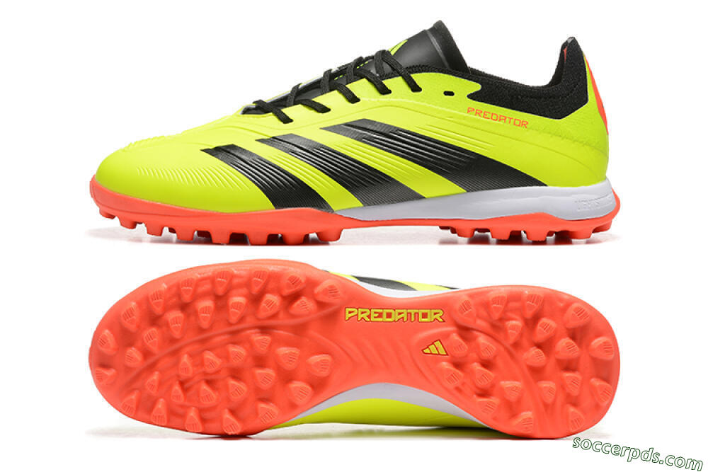 Adidas Predator 24 Elite TF Low-Tops Football Shoes - Yellow/Black/Red 0