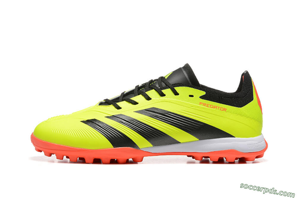 Adidas Predator 24 Elite TF Low-Tops Football Shoes - Yellow/Black/Red 2