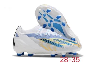 Adidas X Speedportal.1 FG Low-Tops Football Boots - White/Blue/Gold