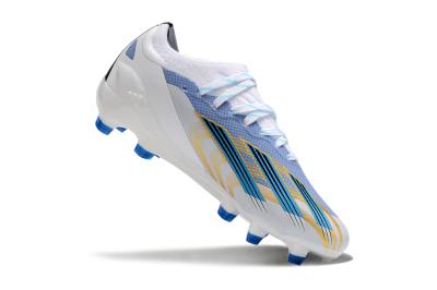 Adidas X Speedportal.1 FG Low-Tops Football Boots - White/Blue/Gold