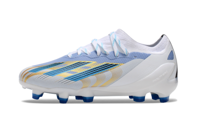 Adidas X Speedportal.1 FG Low-Tops Football Boots - White/Blue/Gold