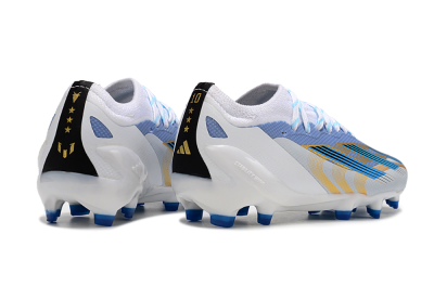 Adidas X Speedportal.1 FG Low-Tops Football Boots - White/Blue/Gold