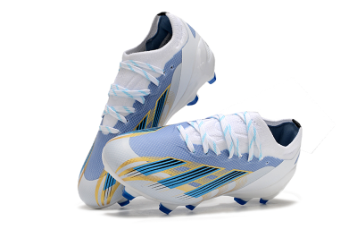 Adidas X Speedportal.1 FG Low-Tops Football Boots - White/Blue/Gold