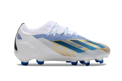 Adidas X Speedportal.1 FG Low-Tops Football Boots - White/Blue/Gold