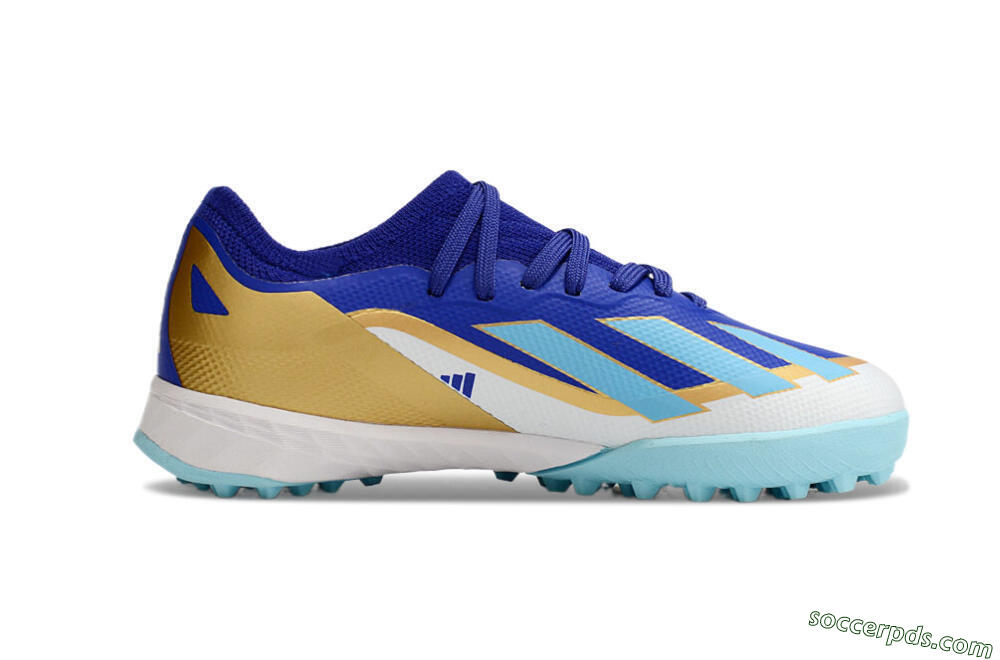 Adidas X Speedportal.1 TF Low-Tops Football Shoes - Blue/Gold/White 6
