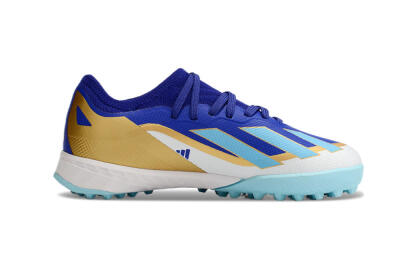 Adidas X Speedportal.1 TF Low-Tops Football Shoes - Blue/Gold/White