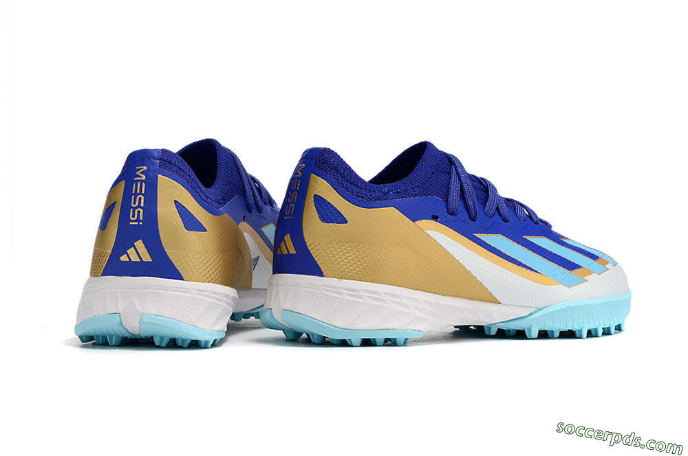 Adidas X Speedportal.1 TF Low-Tops Football Shoes - Blue/Gold/White 7