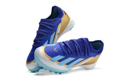 Adidas X Speedportal.1 TF Low-Tops Football Shoes - Blue/Gold/White