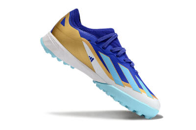 Adidas X Speedportal.1 TF Low-Tops Football Shoes - Blue/Gold/White