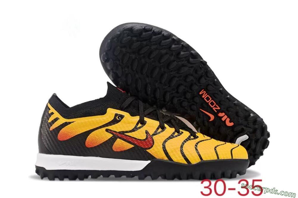 Nike Air Zoom Mercurial Vapor 15 Elite TF Low-Tops Football Shoes - Black/Yellow/Red 1