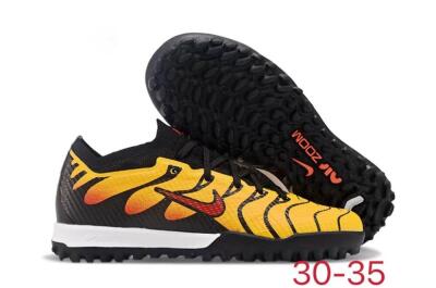Nike Air Zoom Mercurial Vapor 15 Elite TF Low-Tops Football Shoes - Black/Yellow/Red