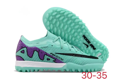 Nike Air Zoom Mercurial Vapor 15 Elite TF Low-Tops Football Shoes - Jade/Purple/Black